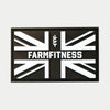 Black 3D Union Jack Farm Fitness Patch