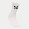 White Front Facing Farmfit Performance Running Socks