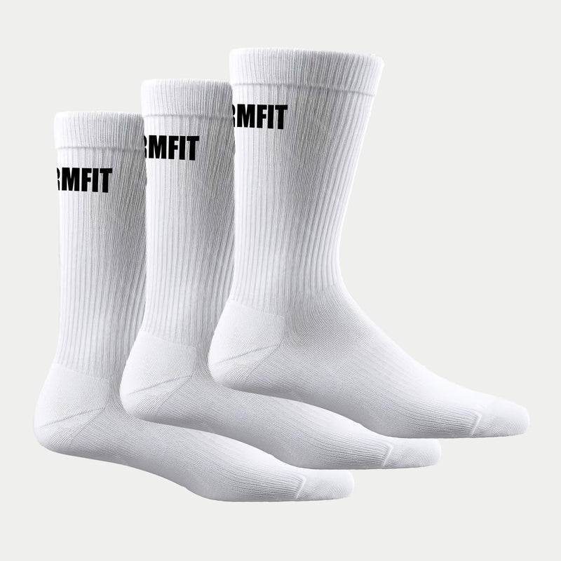 White Farmfit Crew Sock 3 pack