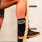 Black Stripe Farm Crew Sock