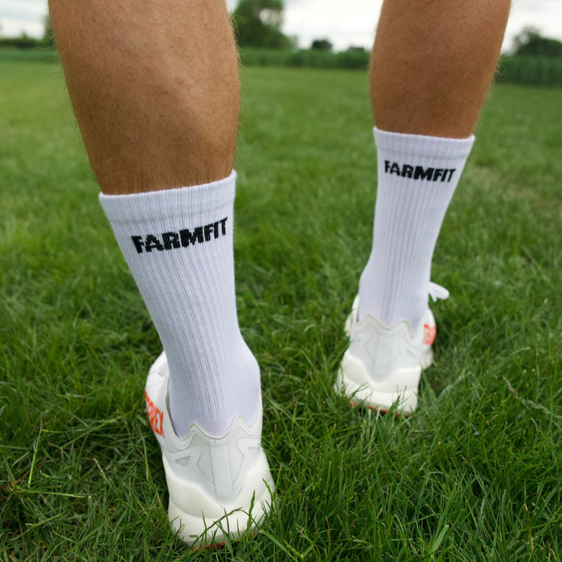 White Farmfit Crew Sock 3 pack