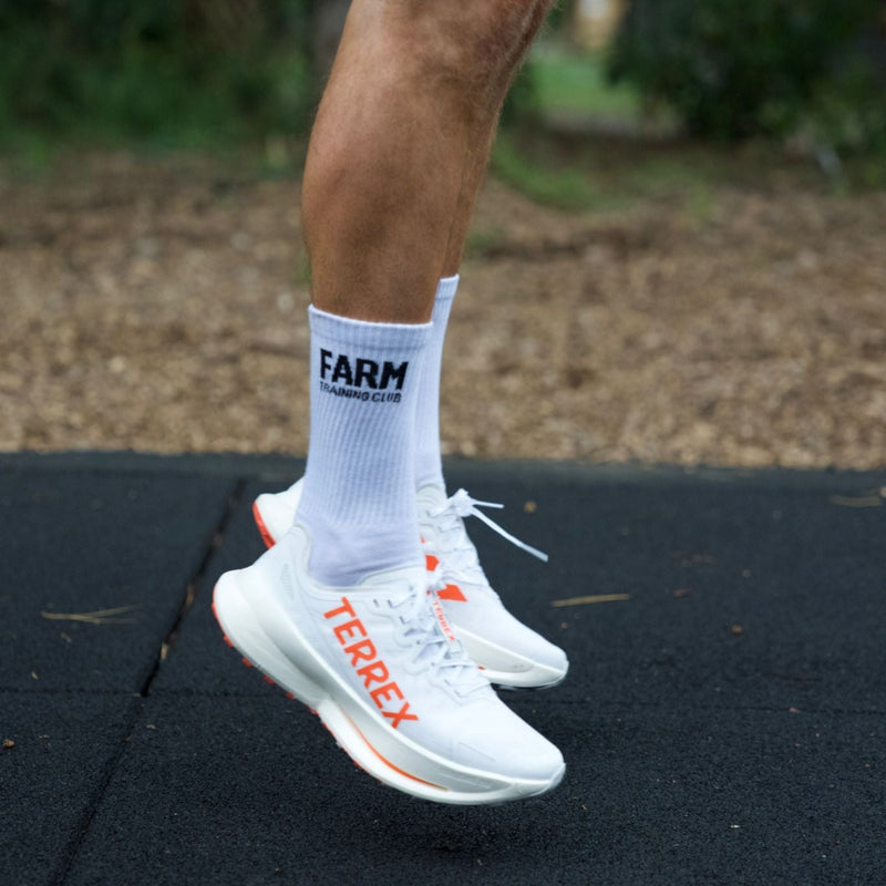 White Farm Training Club Crew Sock 3 pack
