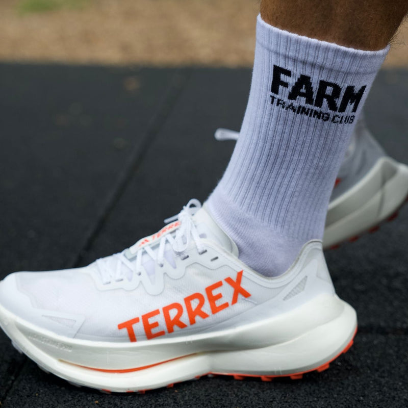 White Farm Training Club Crew Sock 3 pack